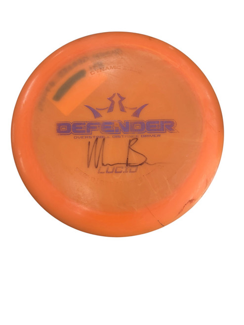 Vist Large View of Product Image Which is Used Dynamic Discs DEFENDER Disc Golf Driver 174g