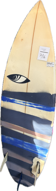 Vist Large View of Product Image Which is Used Sharp Eye CUSTOM PAINT Surfboard White 5Ft 8In