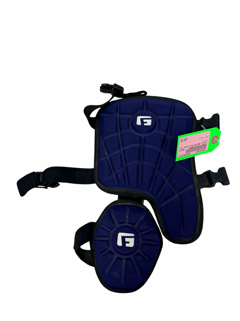 Vist Large View of Product Image Which is Used G-Form Youth Baseball Batters Shin/Foot Protector Navy Blue