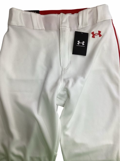 Vist Large View of Product Image Which is Used Under Armour KNICKERS BB/SB Pant Mens Red And White MD