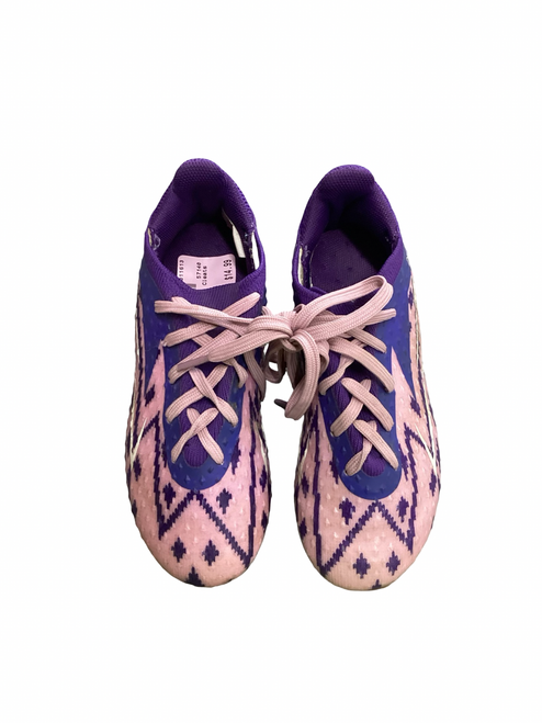 Vist Large View of Product Image Which is Used Dream Pairs Soccer Cleats Purple And Pink Youth 11.0