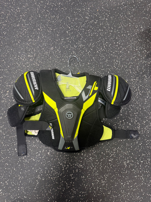 Vist Large View of Product Image Which is Used Warrior ALPHA Junior Shoulder Pads LG