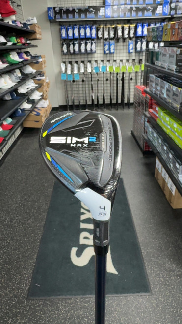 Vist Large View of Product Image Which is Used Taylormade SIM 2 MAX Mens Hybrid Club RH 4 Hybrid