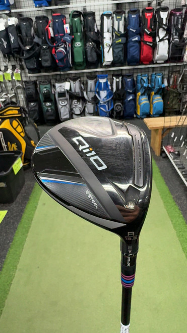 Vist Large View of Product Image Which is Used Taylormade QI10 VSTEEL Mens Fairway Wood RH 3 Wood