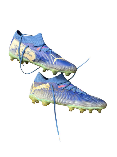 Vist Large View of Product Image Which is Used Puma Soccer Cleats Royal Blue Senior 7