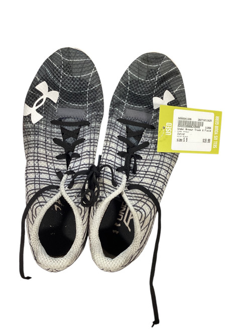 Vist Large View of Product Image Which is Used Under Armour Track & Field Cleats Adult Black Senior 9