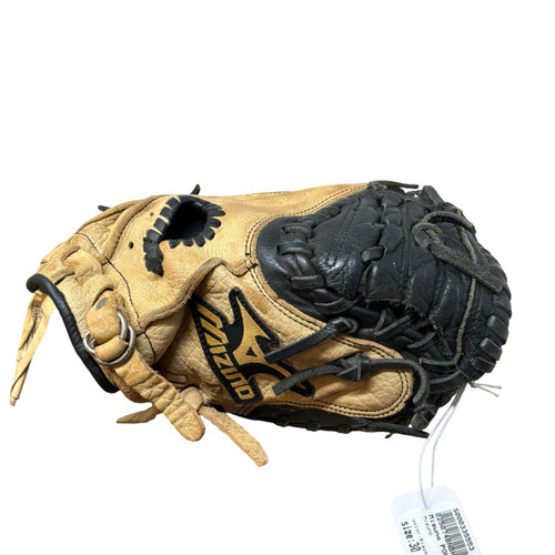 Vist Large View of Product Image Which is Used Mizuno POWER CLOSE BB/SB Catchers RH Throw Black And Tan 30"