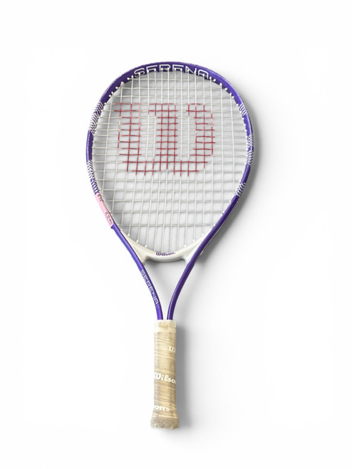 Vist Large View of Product Image Which is Used Wilson SERENA Junior Tennis Racquet Purple 23"