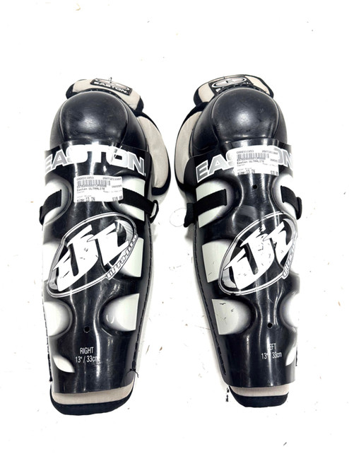 Vist Large View of Product Image Which is Used Easton ULTRALITE Intermediate Shin Guards Black 13"