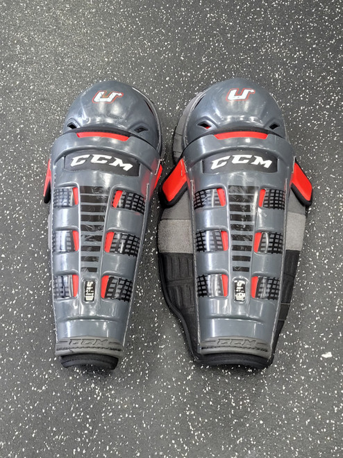 Vist Large View of Product Image Which is Used CCC U+ Senior Shin Guards Black 16"