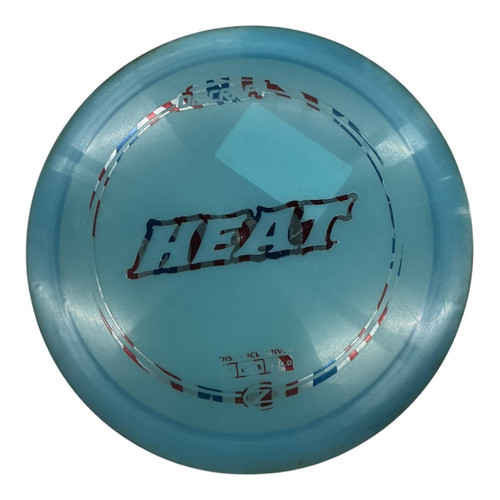 Vist Large View of Product Image Which is Used Discraft Z HEAT Disc Golf Driver Carolina Blue 170g