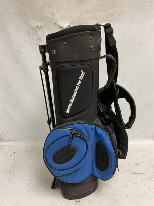 Vist Large View of Product Image Which is Used SPORTS ILLUSTRATED KIDS STAND BAG Jr Stand Bag Black And Royal Blue