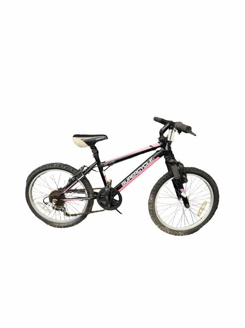 Vist Large View of Product Image Which is Used Supercycle IMPULSE Mountain Bike Girls Black 20"