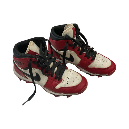 Vist Large View of Product Image Which is Used, Nike AIR JORDAN Jr FB Cleats, Red, Junior 03.5