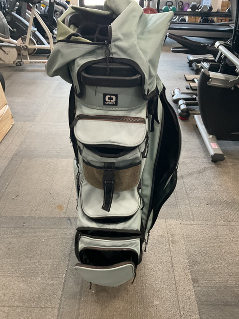 Vist Large View of Product Image Which is Used Ogio WOODE 15 CART BAG Mens Cart Bag Turquoise