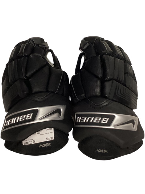 Vist Large View of Product Image Which is Used Bauer VAPOR XXV Junior Gloves Black 12"
