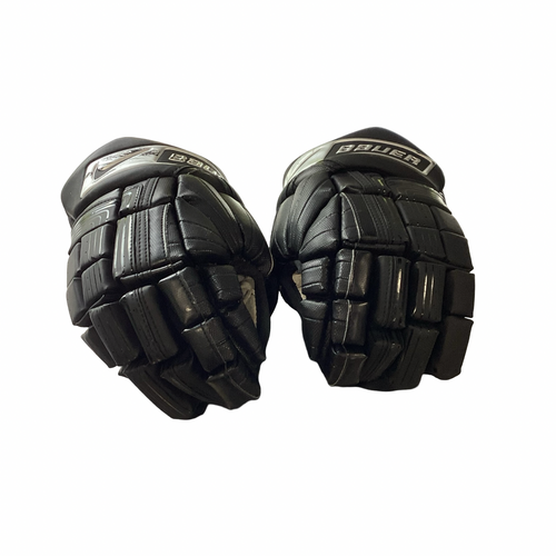Vist Large View of Product Image Which is Used Nike BAUER VAPOR Senior Gloves Black 14"