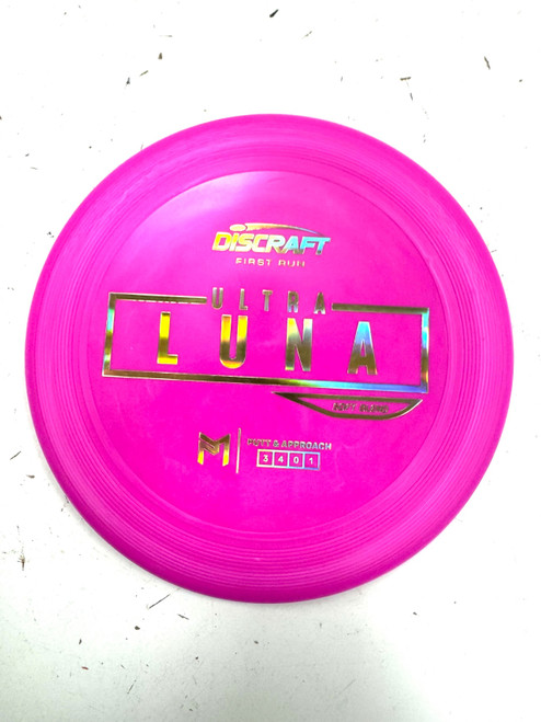 Vist Large View of Product Image Which is Used Discraft ULTRA LUNA Disc Golf Putter Pink 173g