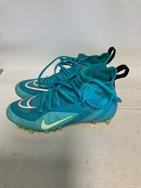 Vist Large View of Product Image Which is Used Nike HUARACHE Adult FB Cleats Teal Senior 6