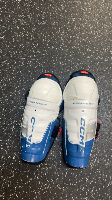 Vist Large View of Product Image Which is Used CCM SHIN GUARDS Youth Shin Guards White 9"