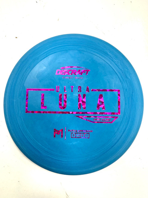 Vist Large View of Product Image Which is Used Discraft ULTRA LUNA Disc Golf Putter Carolina Blue 172g