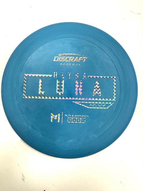 Vist Large View of Product Image Which is Used Discraft ULTRA LUNA Disc Golf Putter Carolina Blue 169g