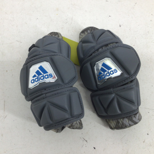 Vist Large View of Product Image Which is Used Adidas EQT BERSERKER JR MD LAX ELBOWS Lacrosse Arm Pads/Guards Grey MD