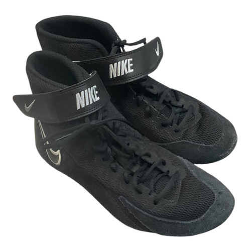 Vist Large View of Product Image Which is Used Nike Wrestling Shoes Black Senior 5.5
