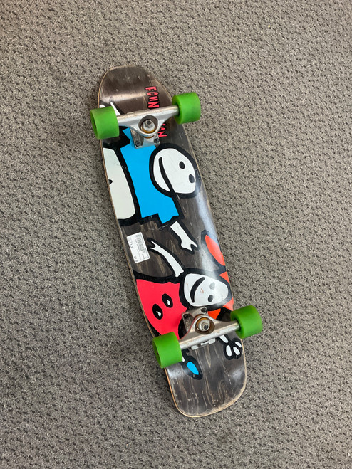 Vist Large View of Product Image Which is Used FOUNDATION Complete Skateboard Black 7 1/2"