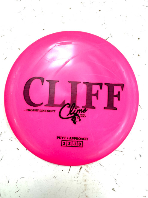 Vist Large View of Product Image Which is Used CLIMO CHAMP TROPHY LINE Disc Golf Putter Pink 172g