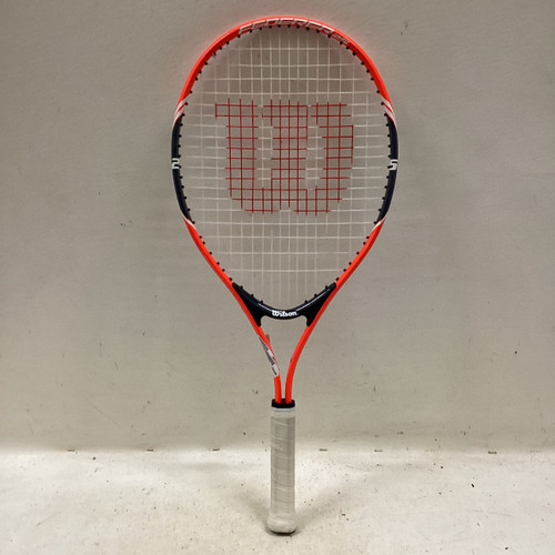 Vist Large View of Product Image Which is Used Wilson FEDERER 25 Junior Tennis Racquet Orange 25"