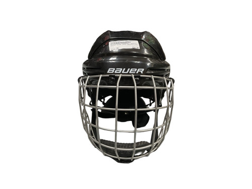 Vist Large View of Product Image Which is Used Bauer BHH2100S Helmet Cage Combo Black SM
