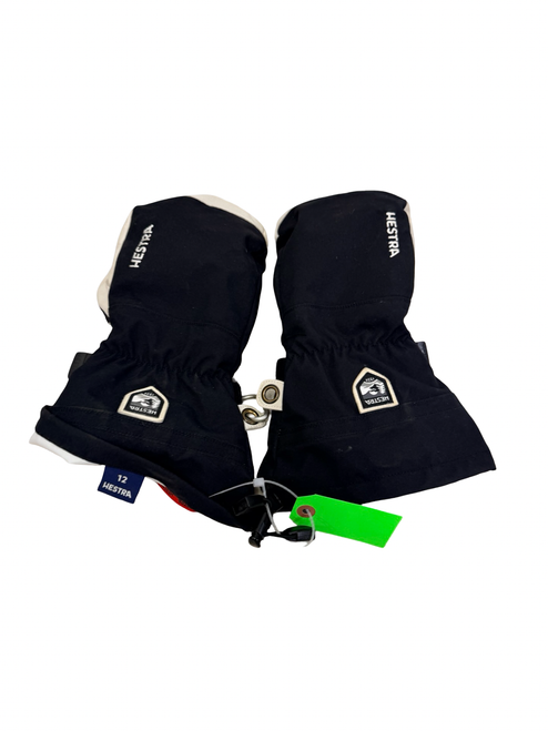 Vist Large View of Product Image Which is Used HESTRA Mens Hestra Army Leather Heli Ski Mitt, Snow MittenGloves Black Size 12