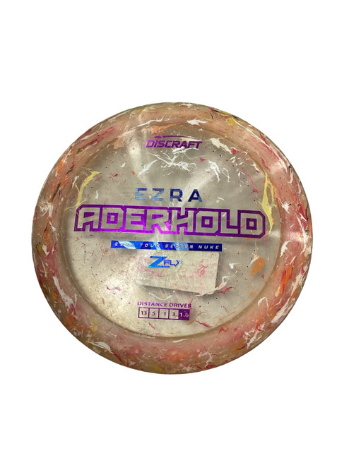 Vist Large View of Product Image Which is Used Discraft ZFLX NUKE EZRA ADERHOLD Disc Golf Driver Clear
