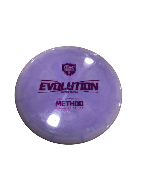Vist Large View of Product Image Which is Used Discmania EVOLUTION VAPOR METHOD Disc Golf Mid Range Purple