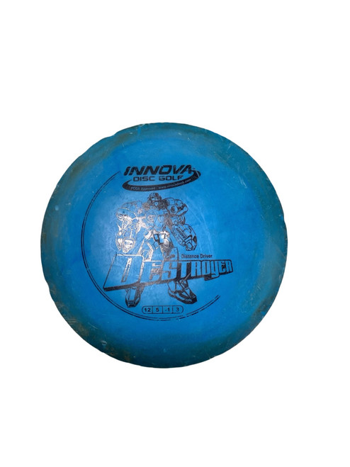 Vist Large View of Product Image Which is Used Innova DESTROYER Disc Golf Driver Royal Blue