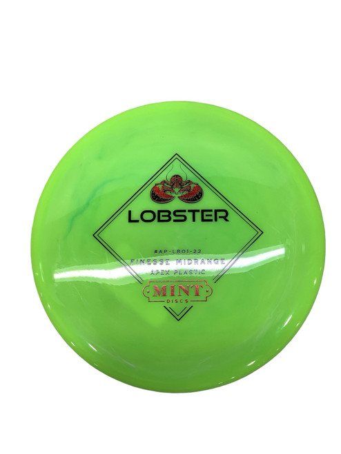 Vist Large View of Product Image Which is Used MINT DISC LOBSTER Disc Golf Mid Range Neon Green