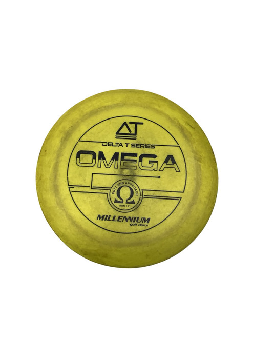 Vist Large View of Product Image Which is Used Millennium OMEGA PUTT AND APPROACH Disc Golf Putter Yellow