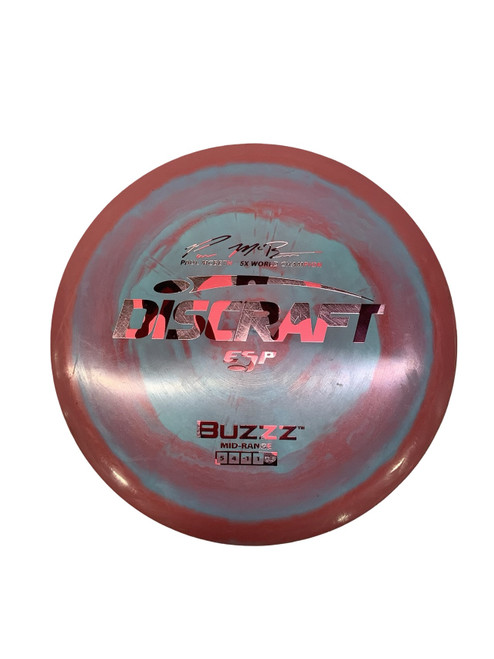 Vist Large View of Product Image Which is Used Discraft ESP BUZZZ MID-RANGE Disc Golf Mid Range Pink