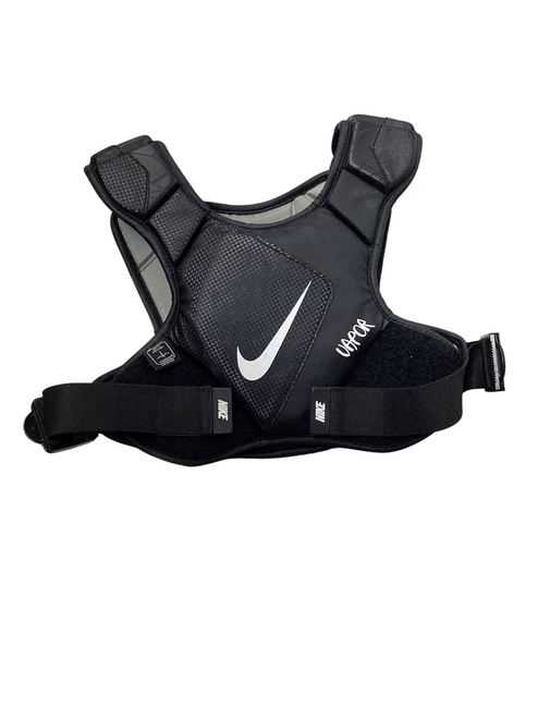 Vist Large View of Product Image Which is Used Nike VAPOR Lacrosse Shoulder Pads Black SM