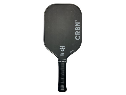 Vist Large View of Product Image Which is Used TRUFOAM CRBN1 Pickleball Racquet Black