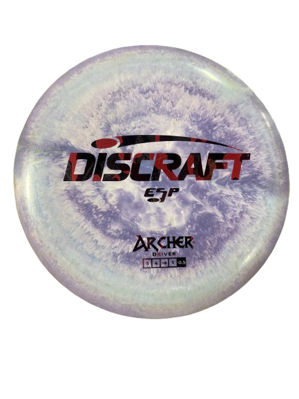 Vist Large View of Product Image Which is Used Discraft ARCHER Disc Golf Driver Purple