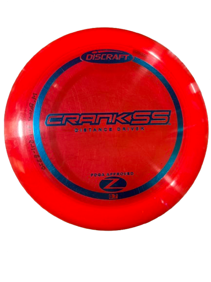 Vist Large View of Product Image Which is Used Discraft Z CRANK SS Disc Golf Driver Red