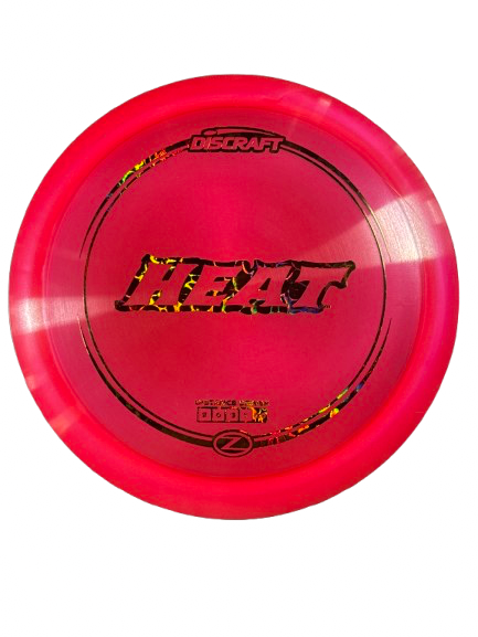 Vist Large View of Product Image Which is Used Discraft HEAT - Z LINE Disc Golf Driver Neon Pink