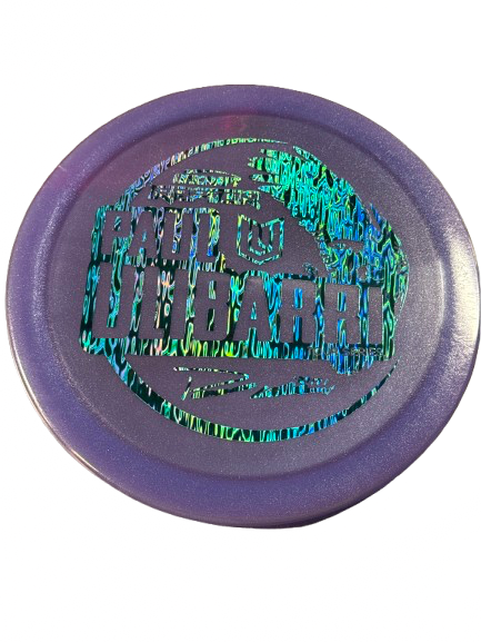 Vist Large View of Product Image Which is Used Discraft RAPTOR - METALLIC Z P.U Disc Golf Driver Purple