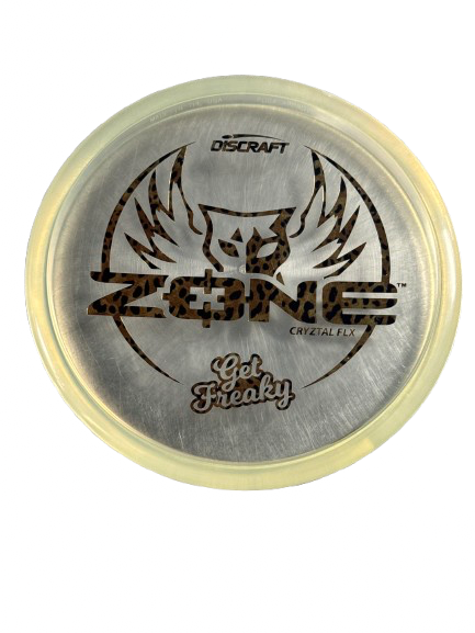 Vist Large View of Product Image Which is Used Discraft ZONE - CRYZTAL FLX Disc Golf Putter Clear