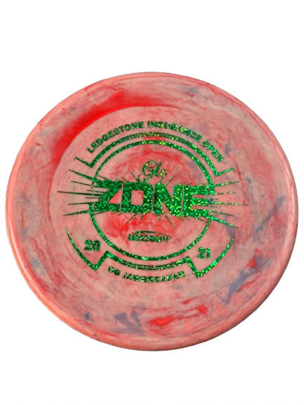 Vist Large View of Product Image Which is Used Discraft GLO JAWBREAKER - ZONE Disc Golf Putter Pink