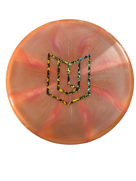Vist Large View of Product Image Which is Used Discraft RINGER - ULI SHIELD - SWIRL Disc Golf Putter Orange