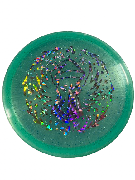 Vist Large View of Product Image Which is Used Discraft BUZZZ - DARKHORSE Disc Golf Mid Range Teal
