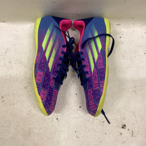 Vist Large View of Product Image Which is Used Adidas Soccer Indoor Shoes Purple Senior 8